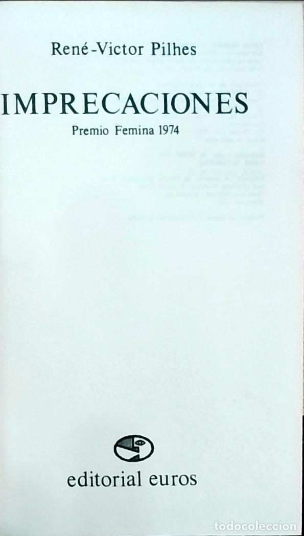 Libros: Imprecaciones - PILHES, Ren&eacute; Victor: - Foto 1