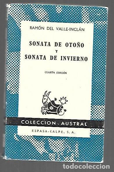 Libros: SONATA DE OTO&Ntilde;O Y SONATA DE INVIERNO - VALLE-INCLAN, RAMON DEL - Foto 1