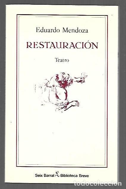 books: RESTAURACION - MENDOZA, EDUARDO