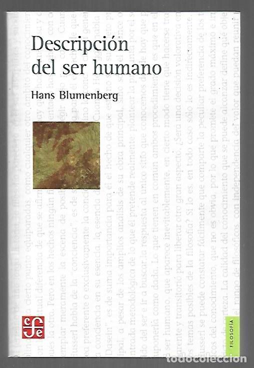 Libros: DESCRIPCION DEL SER HUMANO - BLUMENBERG, HANS - Foto 1