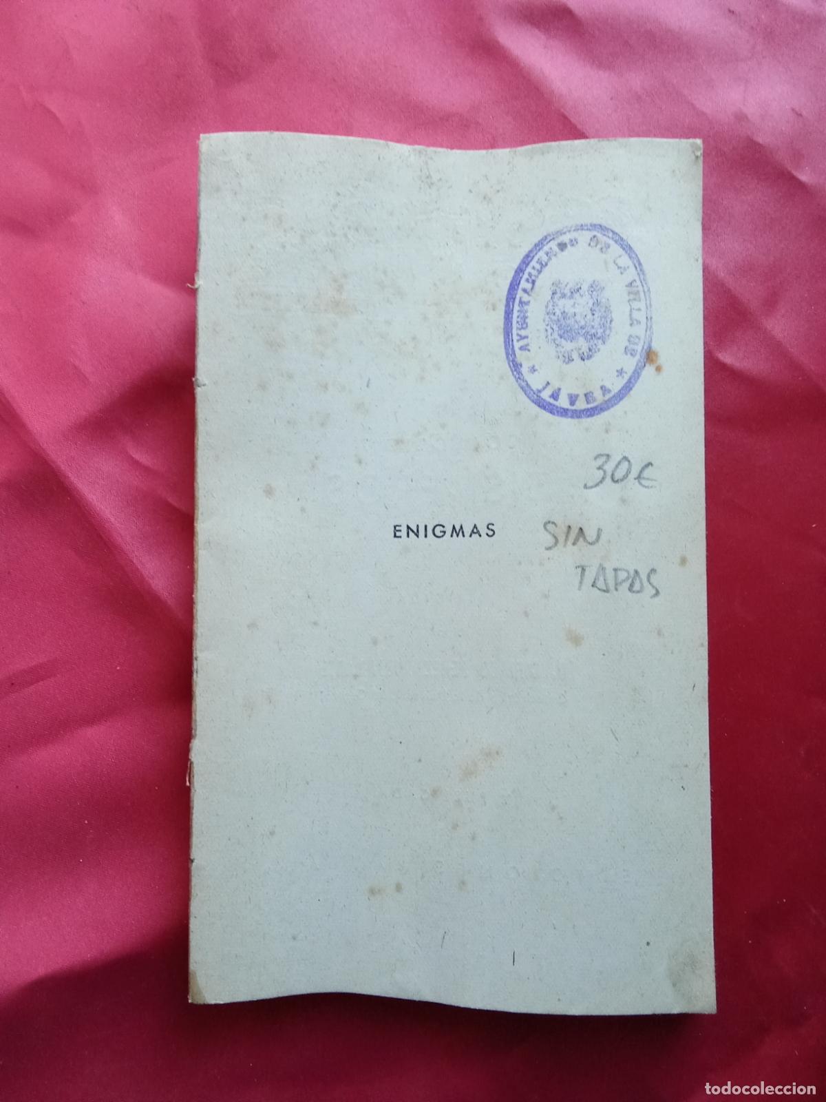 Libros: Enigmas. Crist&oacute;bal P&eacute;rez de Herrer&aacute; L.2608-553