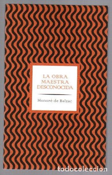Libros: Maisulan ezezaguna / La obra maestra desconocida - Balzac, Honore de