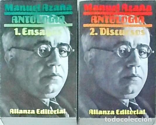 Libri di seconda mano: Antolog&iacute;a. Tomo I: Ensayos. Tomo II: Discursos. 2 tomos - AZA&Ntilde;A, Manuel: