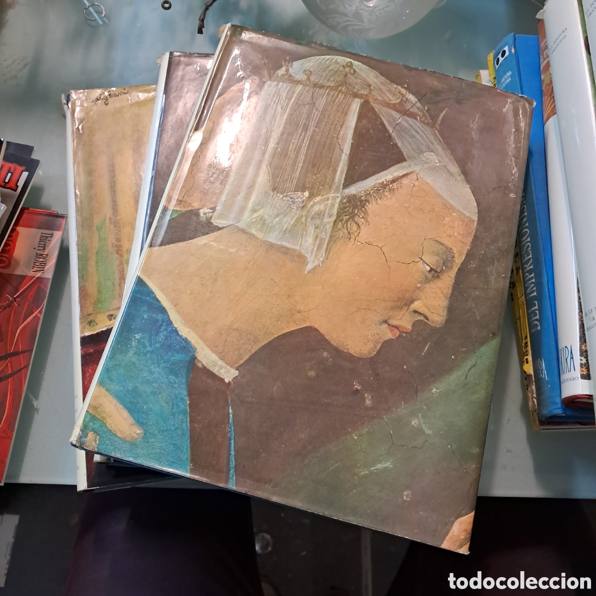 Libros: La pintura italiana del caravaggio a mobiliario, Skira, Carroggio, 3 volumenes