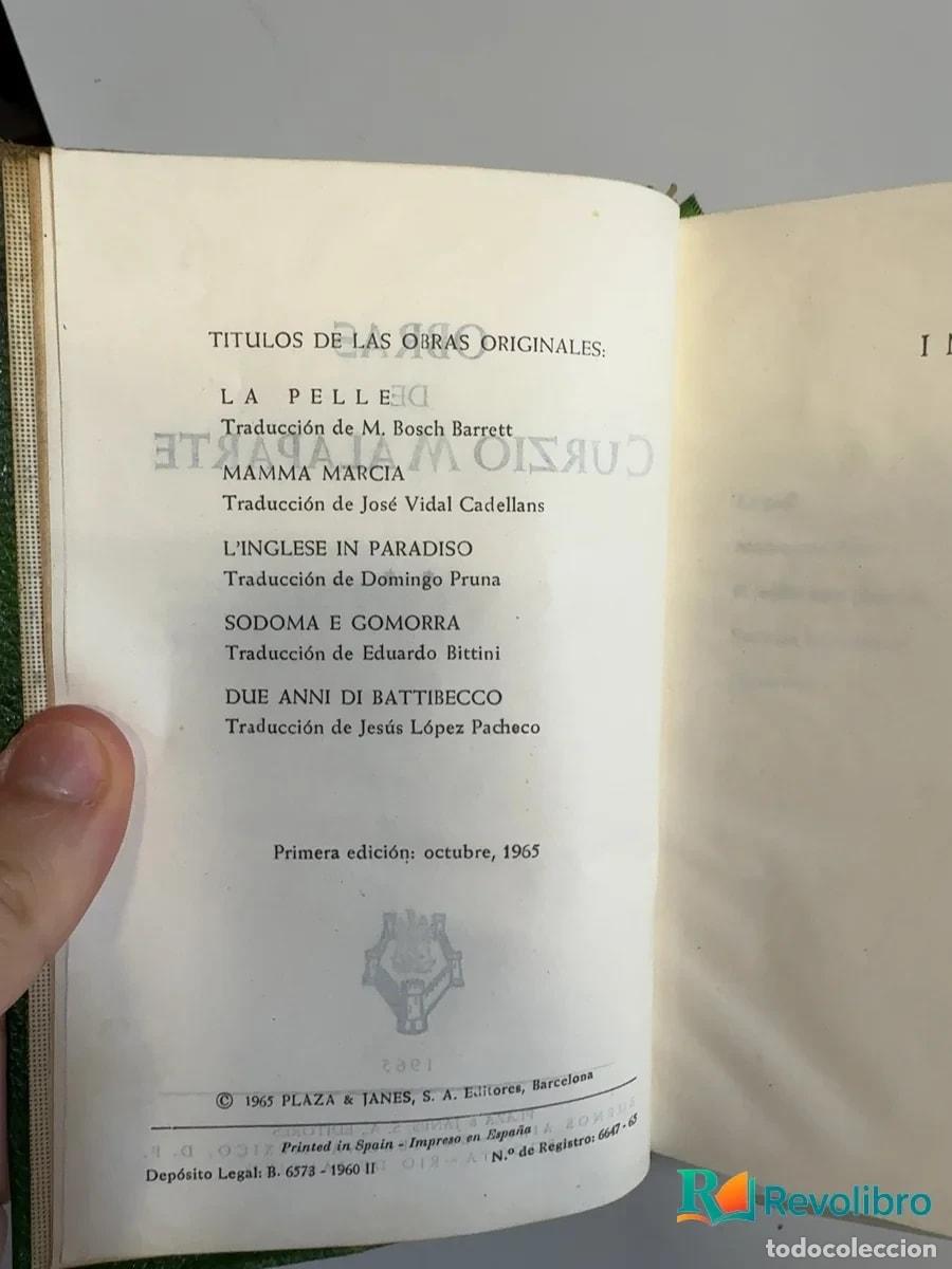 Libros: Obras de Curzio Malaparte - 1&ordf; edici&oacute;n - Foto 4