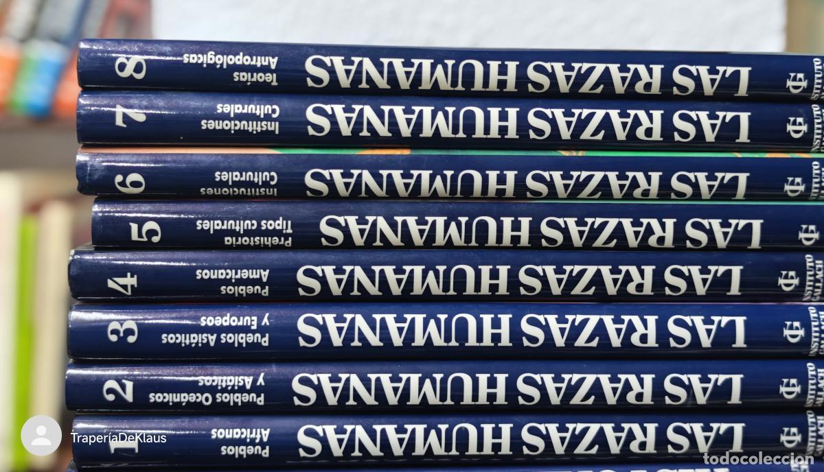Libros: LAS RAZAS HUMANAS -- COMPLETA 8 TOMOS -- OCEANO-INSTITUTO GALLACH -