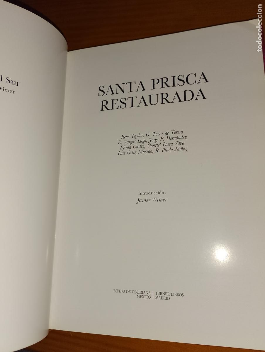 Libros: Santa Prisca Restaurada Turner ediciones M&eacute;xico 1990. Nuevo - Foto 3