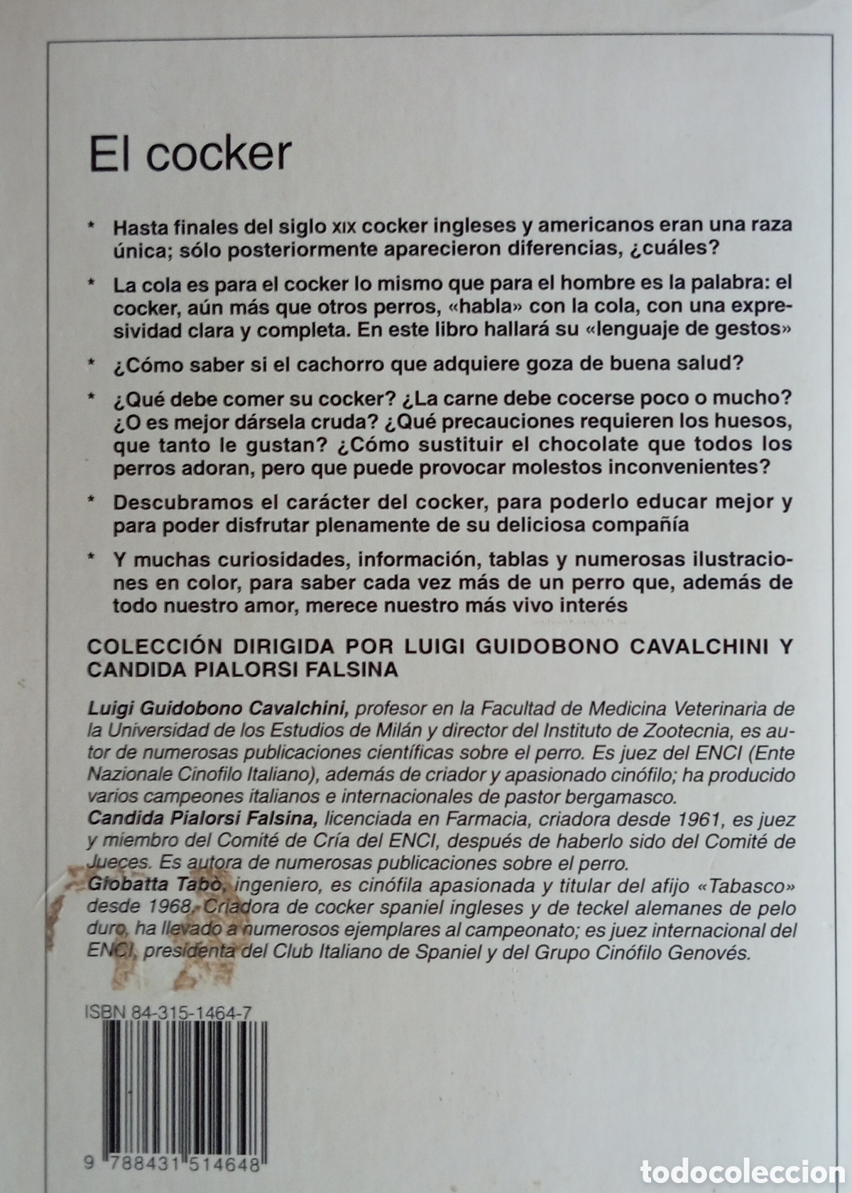 Libros: EL COCKER EL INGLES Y EL AMERICANO - GIOBATTA TABO - Foto 3