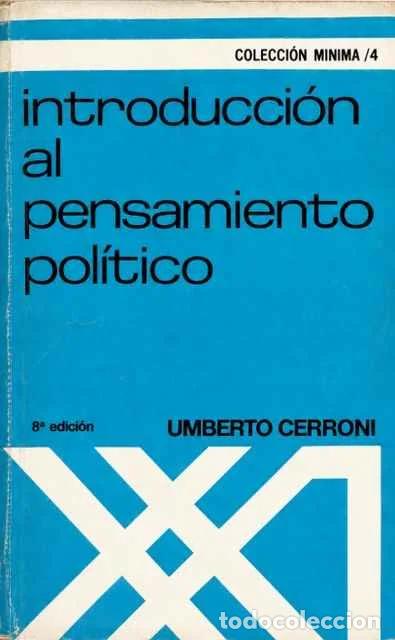 Libros: Introducci&oacute;n a pensamiento pol&iacute;tico - Umberto Cerroni