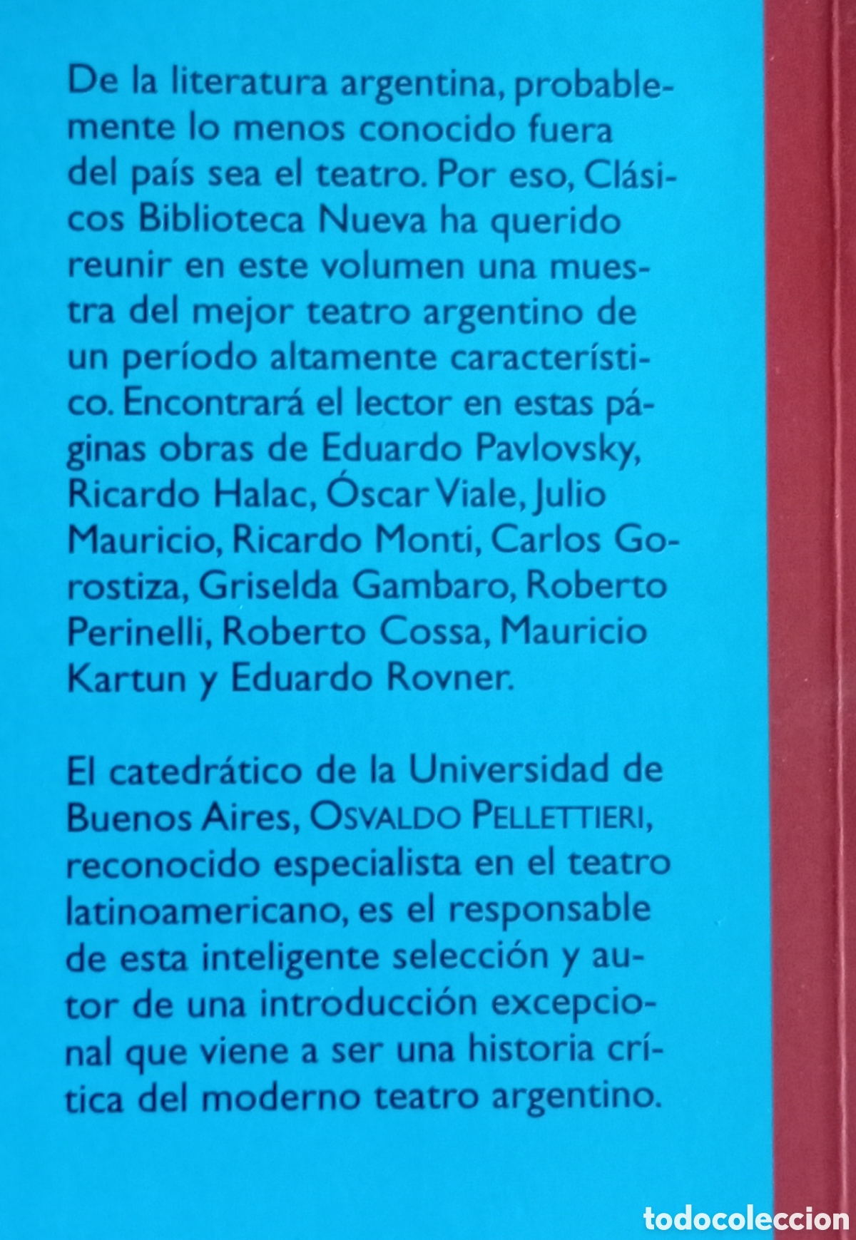 Libros: TEATRO ARGENTINO BREVE 1962 - 1983 - Foto 2
