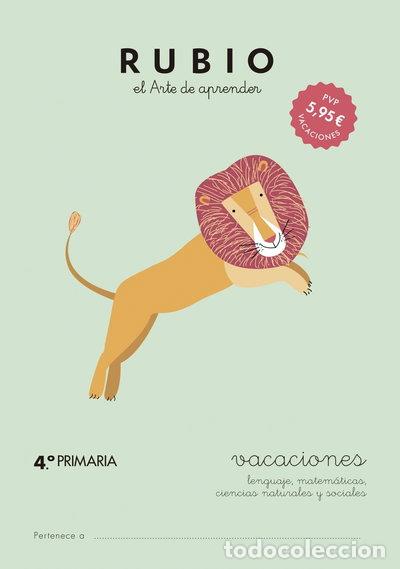 Livres: Vacaciones Rubio 4&ordm; Primaria- 9788415971641