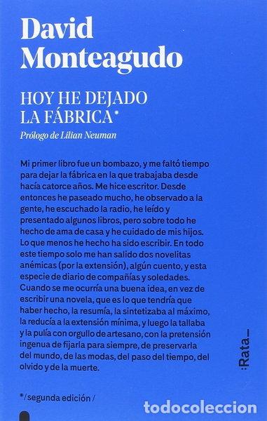 Libros: Hoy he dejado la f&aacute;brica- 9788416738281