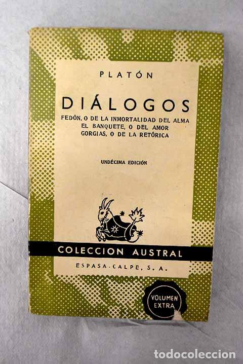 Libri di seconda mano: Di&aacute;logos: Plat&oacute;n: Espasa Calpe..- Plat&oacute;n
