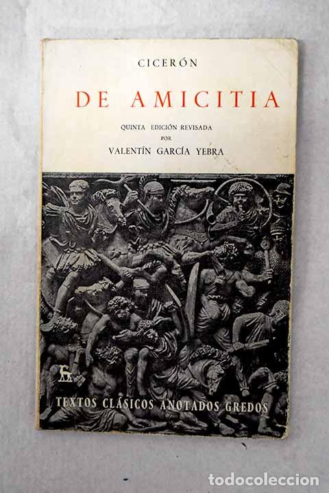 B&uuml;cher: De amicitia: Cicer&oacute;n, Marco Tulio.- Cicer&oacute;n, Marco Tulio