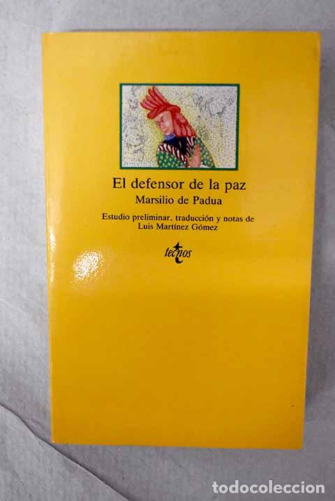 Libros: El defensor de la paz.- Marsilio da Padova - Foto 1