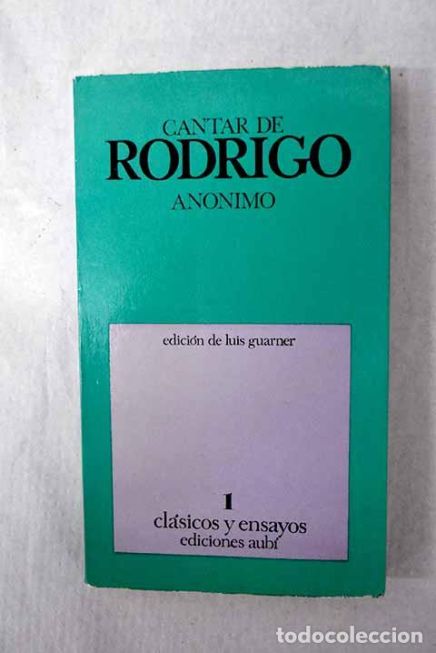 Libros: Cantar de Rodrigo: : Aub&iacute;. - Foto 1