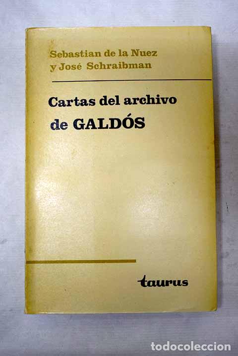 Libros: Cartas del archivo de Perez Galdos