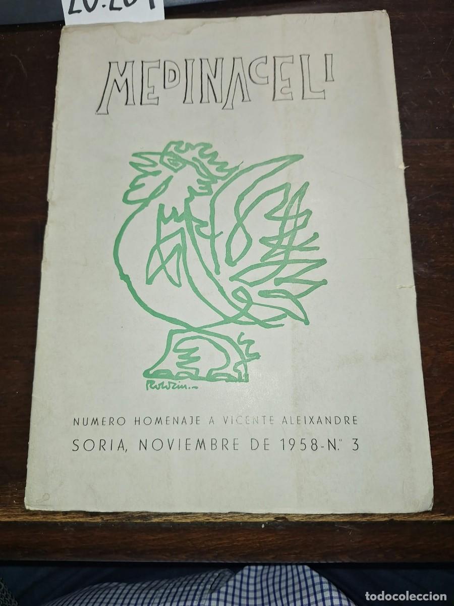 B&uuml;cher: AA.VV.: - Medinaceli [Revista]. Noviembre 1958, n&ordm; 3. N&uacute;mero homenaje a Vicente Aleixandre.