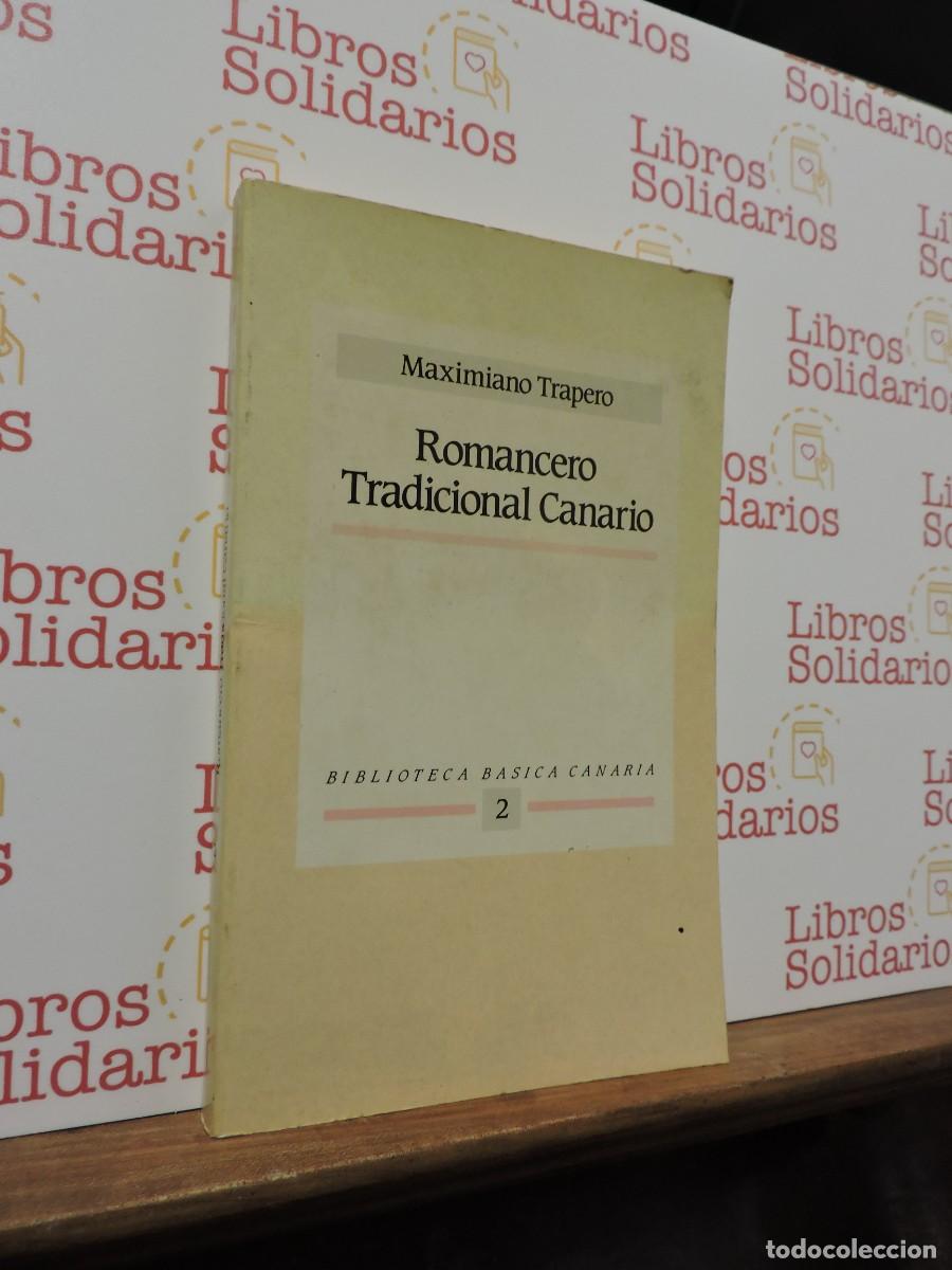 Libros: Romancero Tradicional Canario. TRAPERO, Maximiano. Ed. Biblioteca B&aacute;sica Canaria. 1989