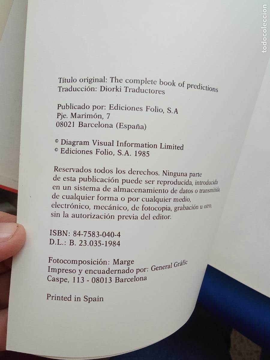 Libros: El libro de las predicciones. Q.1114 - Foto 2