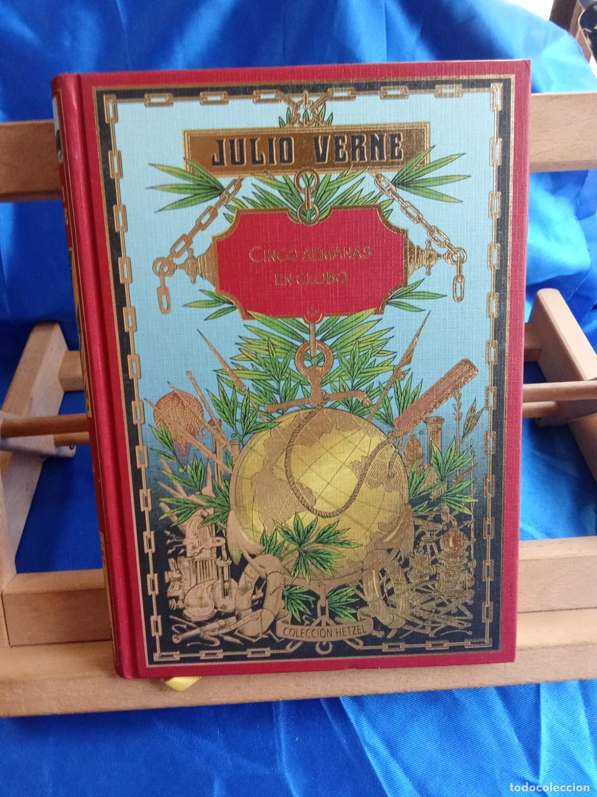 Libros: Cinco semanas en globo. Julio Verne L.12820-1803 Hetzei