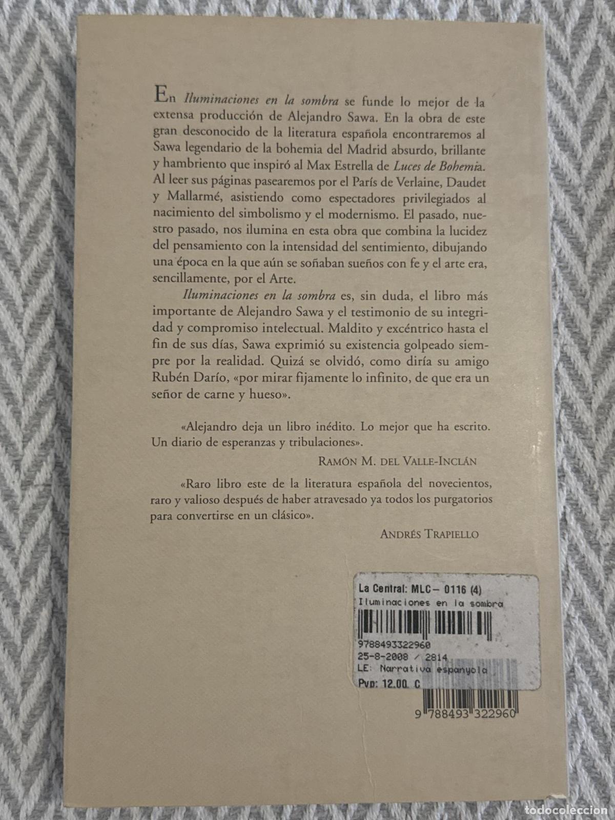 Libros: Iluminaciones en la sombra - Alejandro Sawa - Foto 3