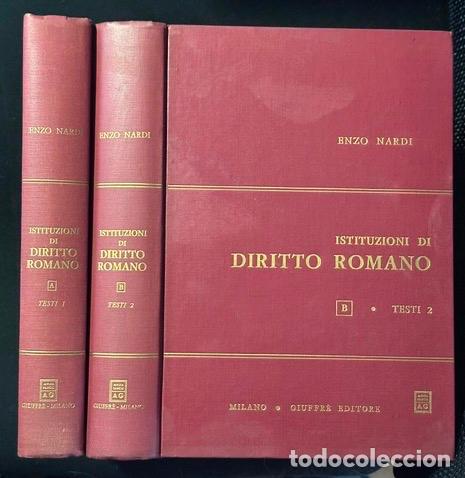 Libri di seconda mano: ISTITUZIONI DI DIRITTO ROMANO - NARDI, Enzo