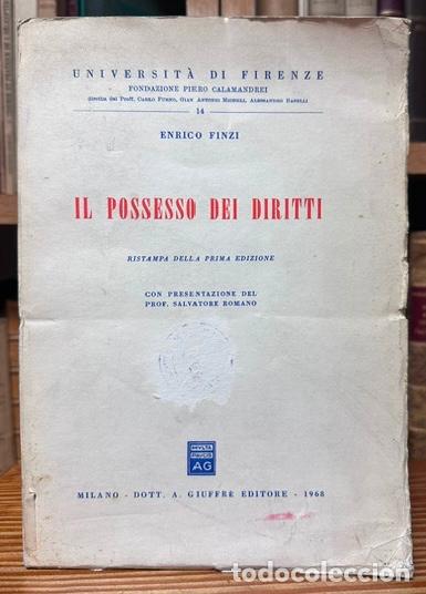 Libros: IL POSSESSO DEI DIRITTI - FINZI, Enrico - Foto 1