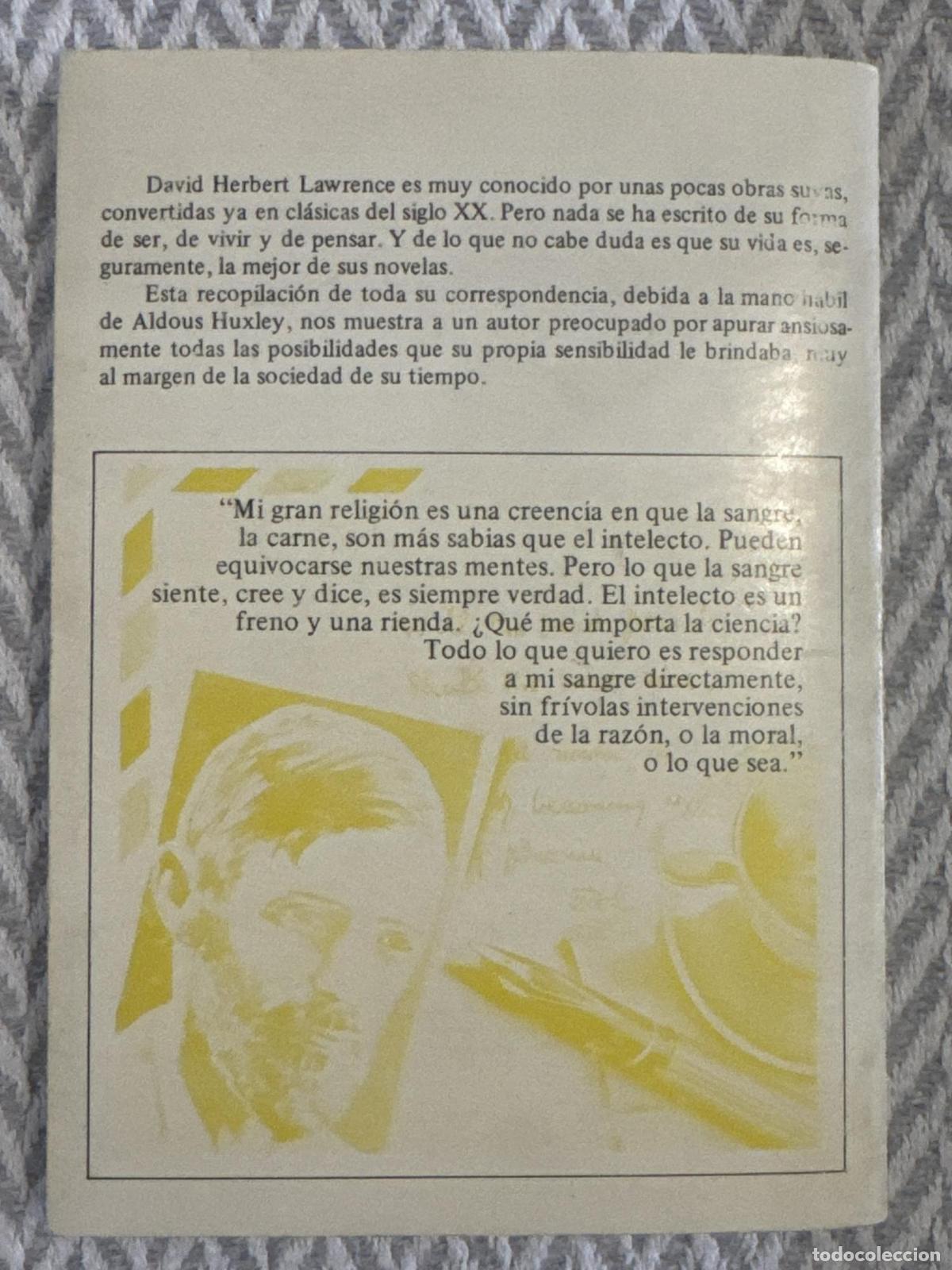 Libros: Correspondencia I. D. H. Lawrence - D. H. Lawrence - Foto 3