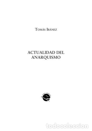 B&uuml;cher: Actualidad del anarquismo - Tom&aacute;s Iba&ntilde;ez