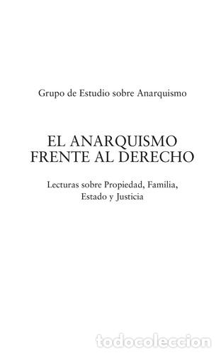 Libri di seconda mano: El anarquismo frente al derecho - Varios