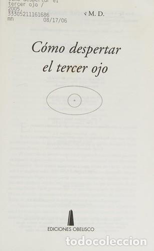 Libros: ** COMO DESPERTAR EL TERCER OJO - SAMUEL SAGAN - Foto 1