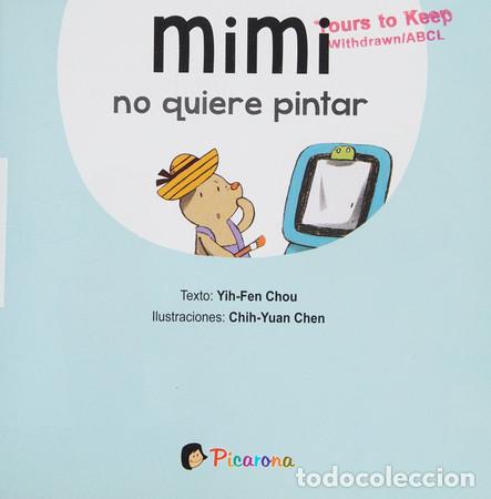 Libri di seconda mano: MIMI NO QUIERE PINTAR