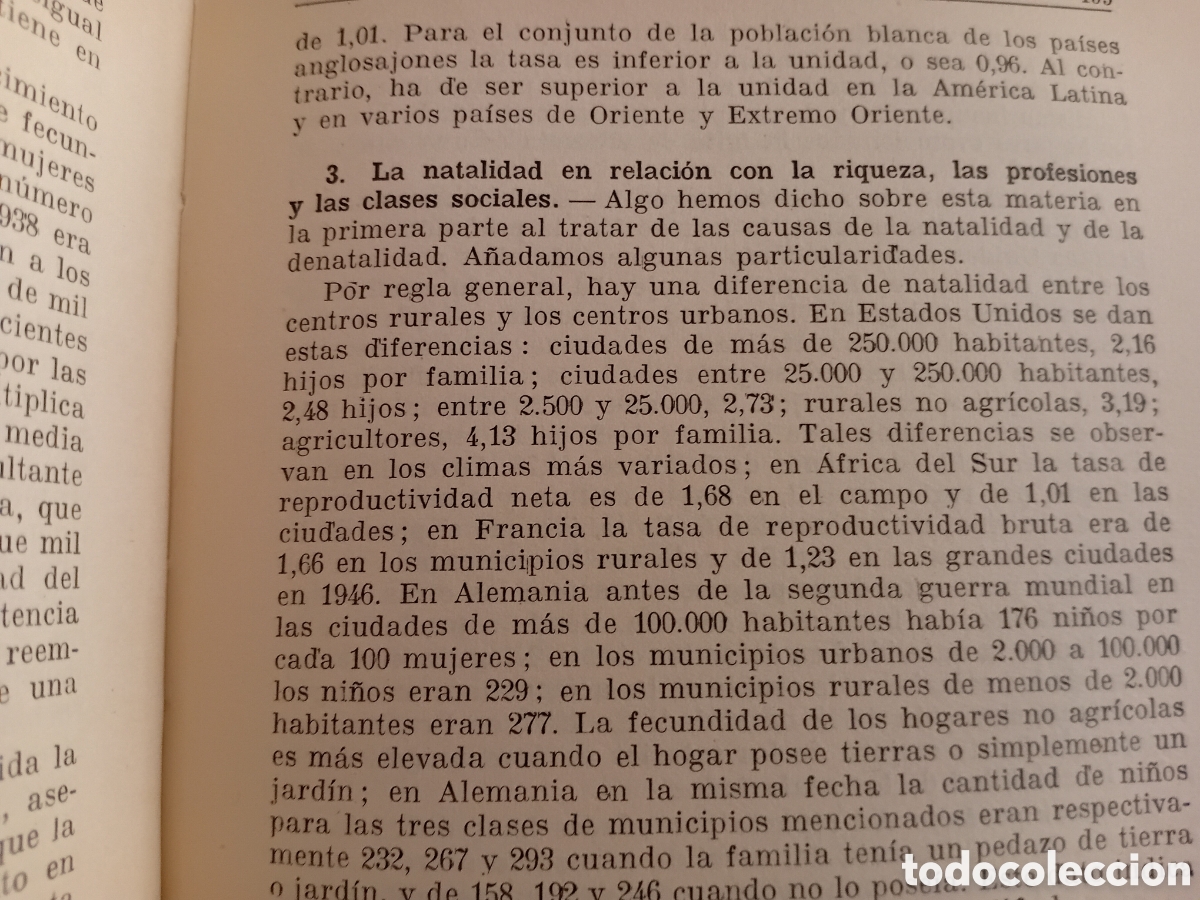 Libros: EL DRAMA DE LA POBLACI&Oacute;N. MAT&Iacute;N BRUGAROLA, S.J. COLECCION LAURO EDITORIAL LUMES. 1958 - Foto 3