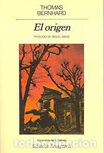 Libros: El origen - Thomas Bernhard - Foto 1