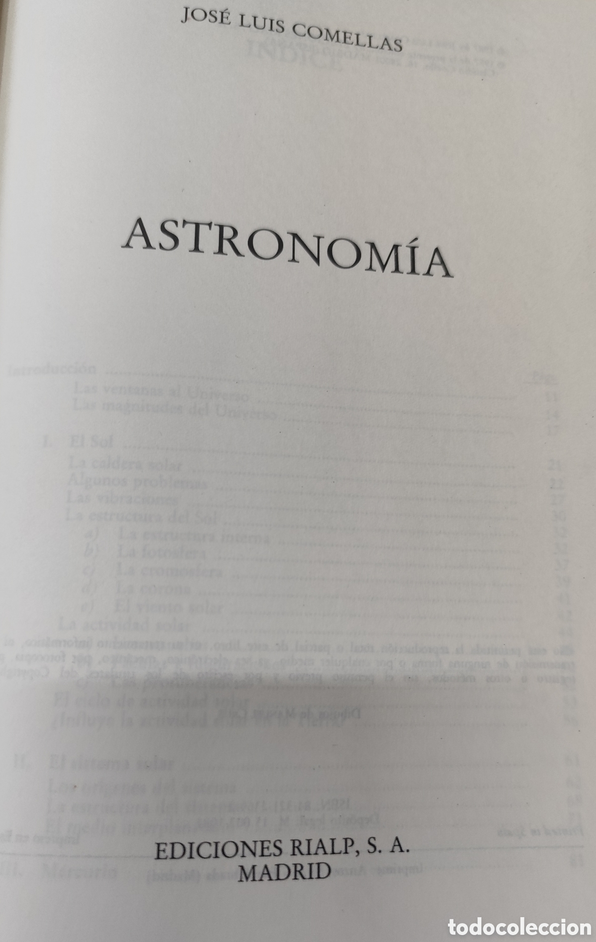 Libros: ASTRONOMIA. A&ntilde;o 1987 - COMELLAS,Jos&eacute; Luis - Foto 3