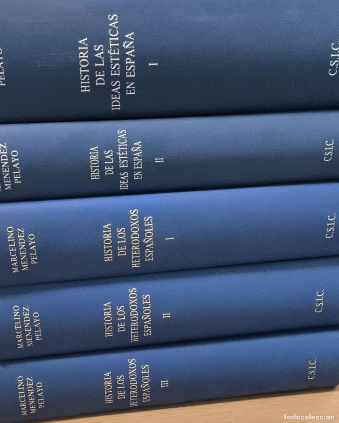 Libros: Historia de las ideas est&eacute;ticas en Espa&ntilde;a (2 VOL&Uacute;MENES) E HISTORIA DE LOS HETERODOXOS ESPA&Ntilde;OLES (3 V