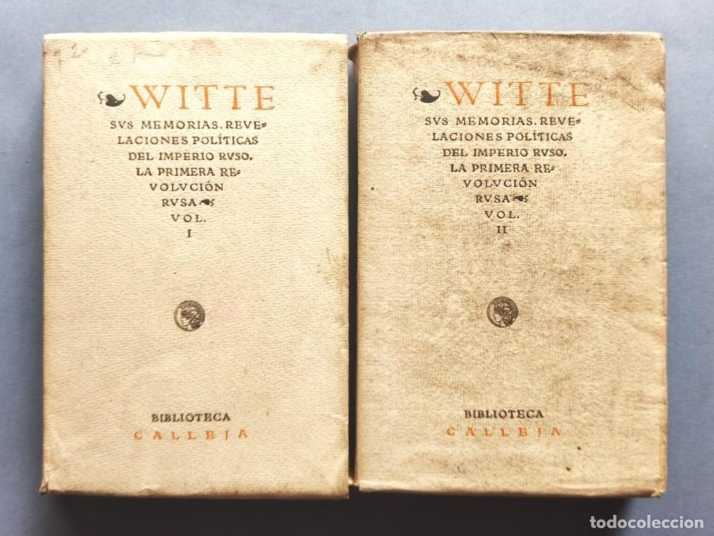 Libros: Memorias de... Revelaciones Pol&iacute;ticas del Imperio Ruso, la Primera Revoluci&oacute;n Rusa. - Witte, Sergio