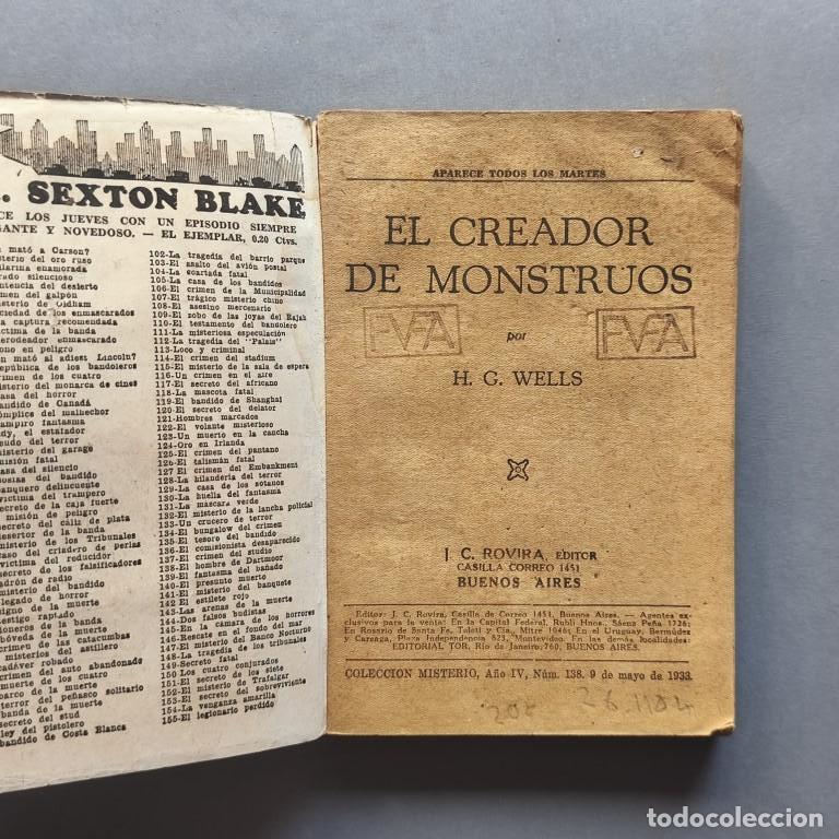 Libros: El Creador de Monstruos. - Wells, H.G. - Foto 2