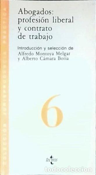 Libros: Abogados: profesi&oacute;n liberal y contrato de trabajo- 9788430919239