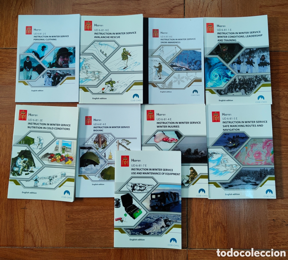 books: Libros Intrucciones Militares del Ej&eacute;rcito Noruego � 9 Libros � Ingl&eacute;s � Haeren - VV. AA.