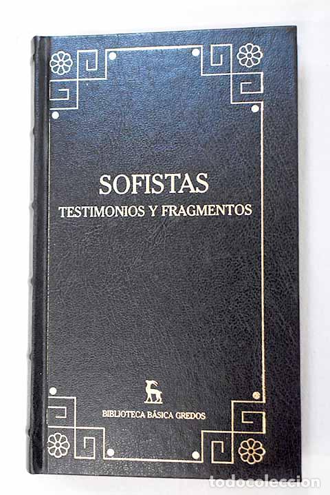 Libros: Sofistas: testimonios y fragmentos