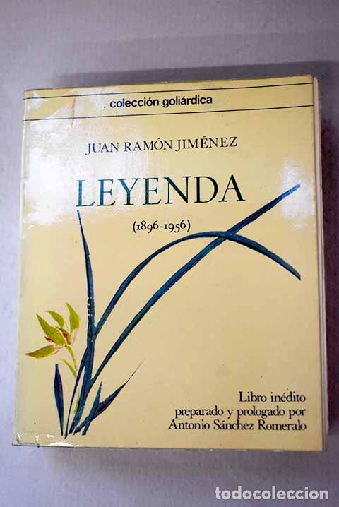 Libros: Leyenda: (1896-1956).- Jim&eacute;nez, Juan Ram&oacute;n - Foto 1