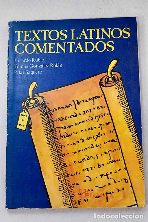 Libri di seconda mano: Textos latinos comentados