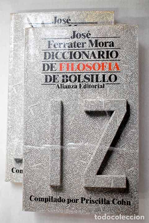 Libros: Diccionario de filosof&iacute;a de bolsillo.- Ferrater Mora, Jos&eacute;