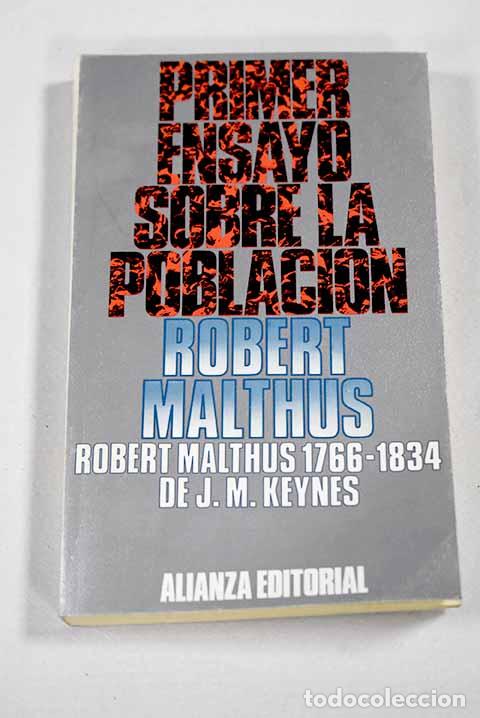 Livres: Primer ensayo sobre la poblaci&oacute;n.- Malthus, Thomas Robert