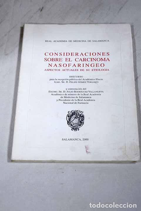 Livros em segunda m&atilde;o: Consideraciones sobre el carcinoma nasofar&iacute;ngeo: aspectos actuales de su etiolog&iacute;a
