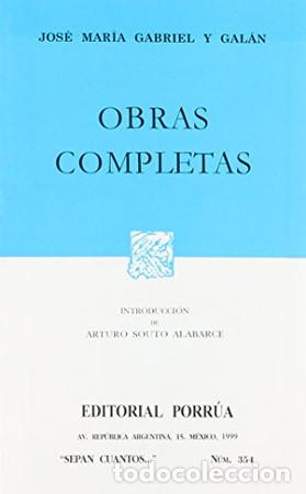 B&uuml;cher: Obras completas - Jos&eacute; Mar&iacute;a Gabriel y Gal&aacute;n