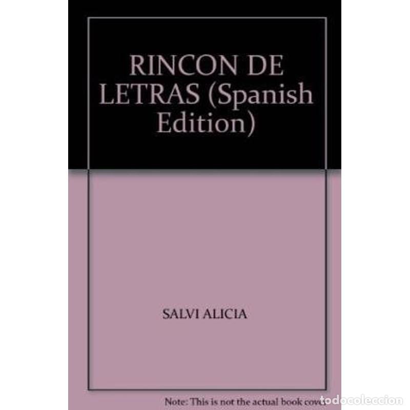 Libros: RINCON DE LETRAS (Spanish Edition) - ALICIA SALVI