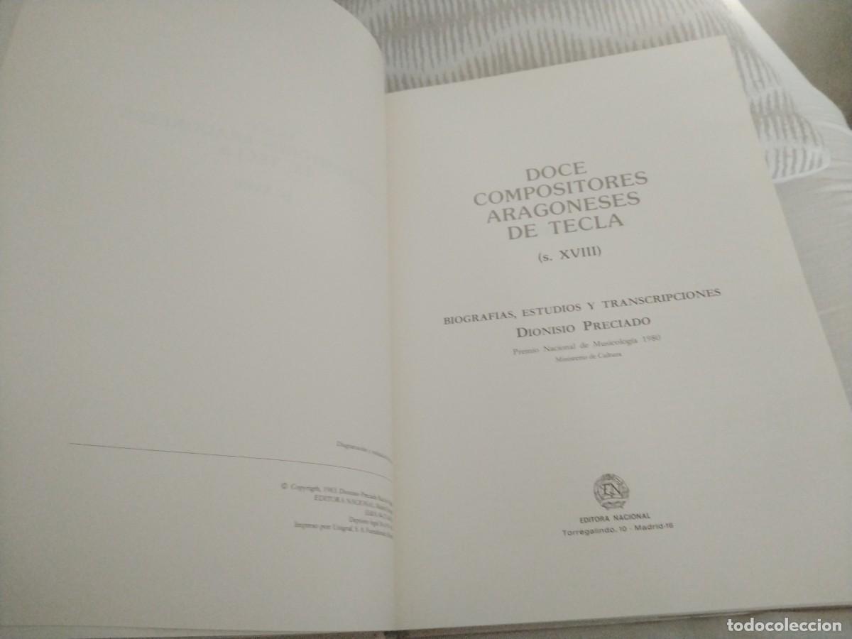 Libros: DOCE COMPOSITORES ARAGONESES DE TECLA - Foto 2